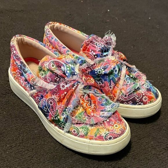 Steve Madden Kids Low Top Slip On Sneakers Multicolor Size 1M - Picture 2 of 3